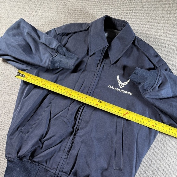 US Air Force Full Zip Bomber Jacket Liner Wings Collection  Mens 36R Small - Picture 8 of 9